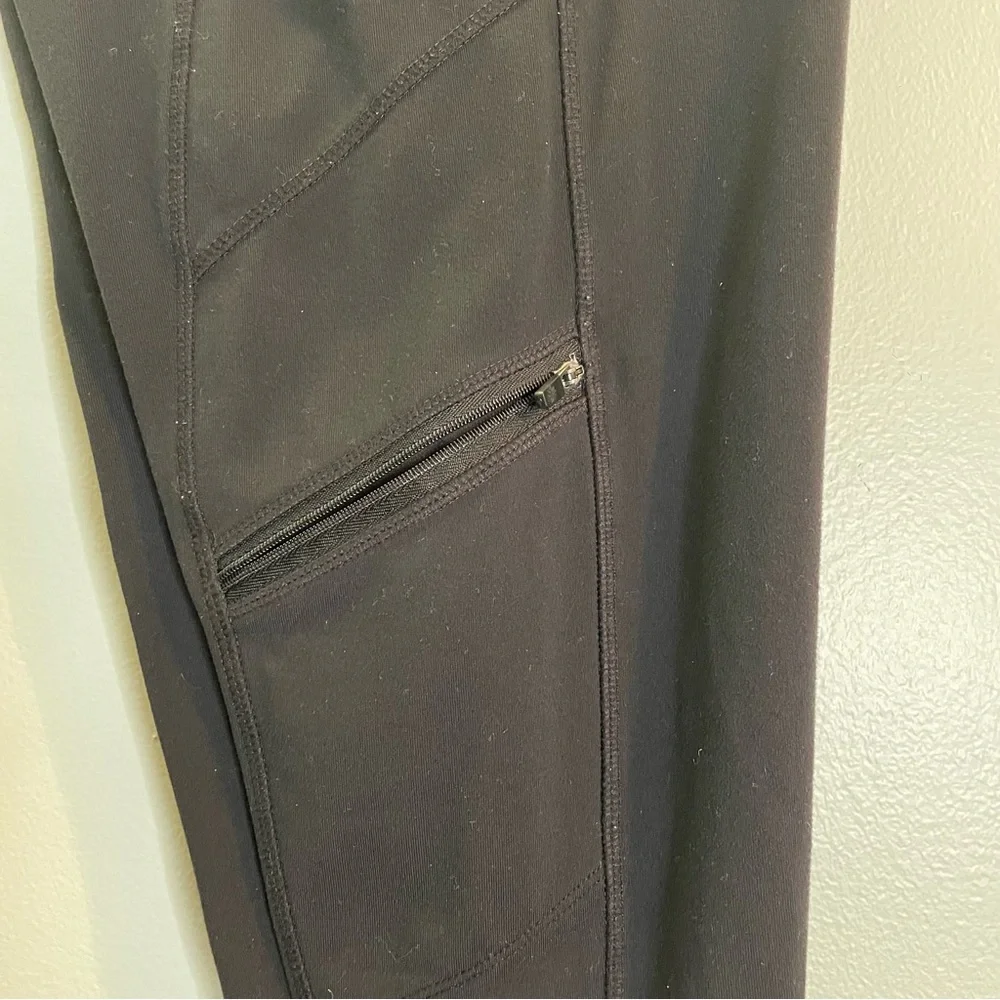 Athleta Metro Drifter Tight Leggings Black Zipper Pockets Womens XS - Picture 10 of 11